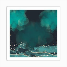 Watercolor Of The Sea Art Print