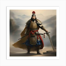 AWSOME CHINESE WARRIOR Art Print