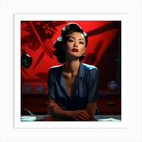 Asian Woman 2 Art Print