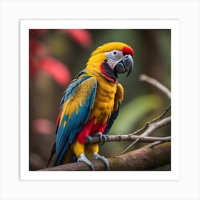 Colorful Parrot Art Print