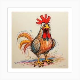 Rooster 33 Art Print