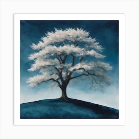 White Tree Art Print