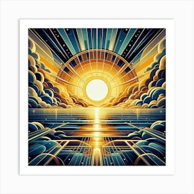 Sunset In The Sky 1 Art Print