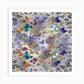 Butterfly Kaleidoscope Art Print