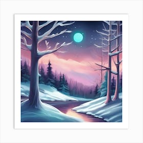 Frozen Serenity Art Print