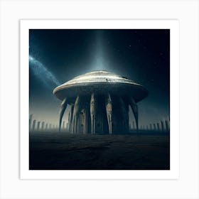 Extraterrestrial Temple. Prompted by FB Meekins Art Print