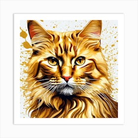 Cat Painting 13 Art Print