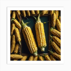 Sweetcorn As A Frame Perfect Composition Beautiful Detailed Intricate Insanely Detailed Octane Ren (4) Art Print