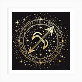 A Zodiac symbol, Sagittarius Art Print