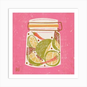 Pickled Limes Square Art Print