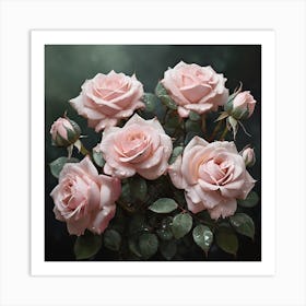 Pink Roses 2 Art Print