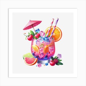 Cocktail 4 Art Print