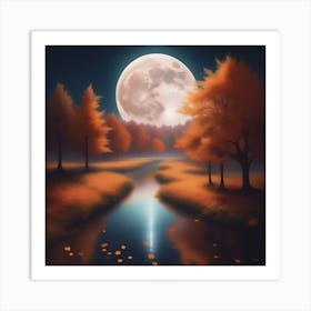 Harvest Moon Dreamscape 19 Art Print