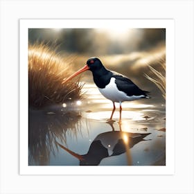 Oyster Catcher on the Estuary Art Print