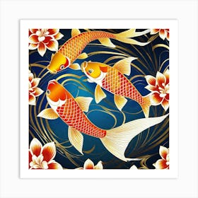 Chinese Koi Fish Art Print