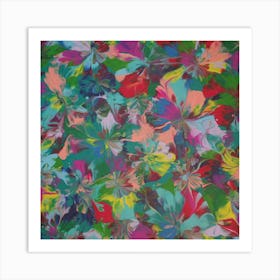 Abstract Flower Painting 2 Art Print