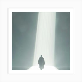 Man Walking In The Light Art Print