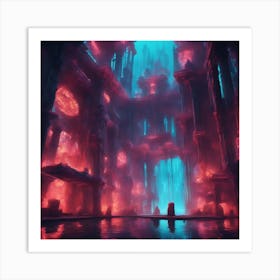 Underwater Palace 8 Art Print