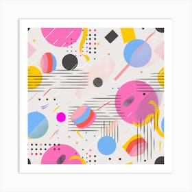 Abstract Geometric Pattern 1 Art Print