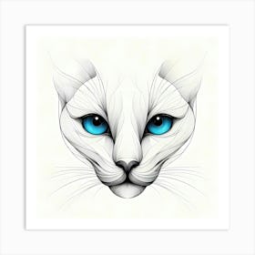 Creative Feline Cat Artwork 105 Art Print