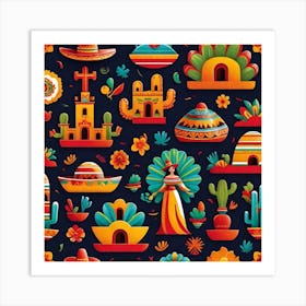 Mexican Mexican Pattern Art Print