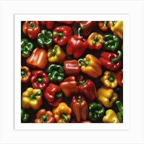 Bell Pepper As Background Perfect Composition Beautiful Detailed Intricate Insanely Detailed Octan (4) Art Print