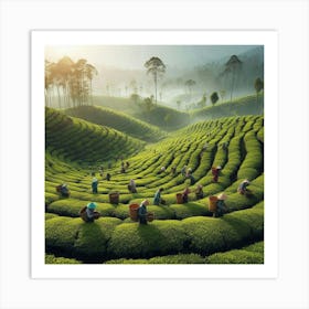 Tea Garden Art 3 Art Print