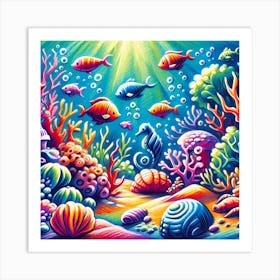 Super Kids Creativity:Under The Sea Art Print