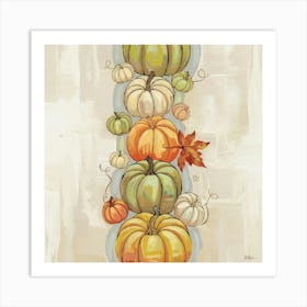 Autumn Pumpkins 1 Art Print