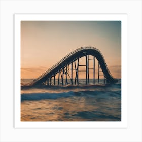 Sunset At The Beach Art Print