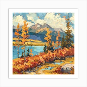 Autumn In The Mountains Art Print