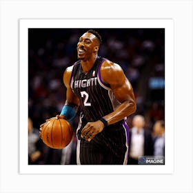 Dwight Howard AI Art Print