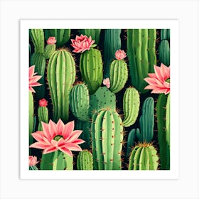 Desert Cactus Art Print