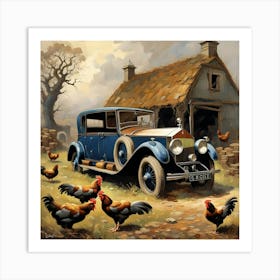 The Rolls Royce chicken coop Art Print