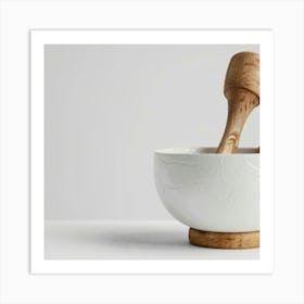 Two Wooden Spoons In A Bowl 1 Art Print