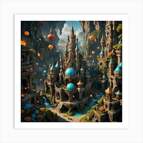 Fantasy Castle 15 Art Print