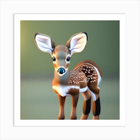 Fawn Ears Art Print