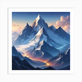 Mountain Landscape Art Print