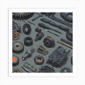 Gears And Gears 15 Art Print