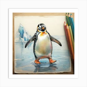 Penguin 9 Art Print