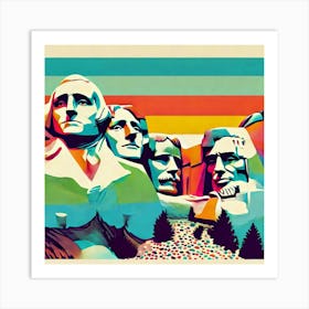 Mount Rushmore 3 Art Print