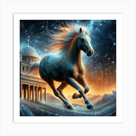 Creative Horse Beauty Illustration Nr 160 Art Print