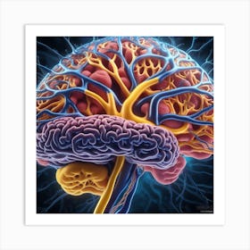 Human Brain 54 Art Print