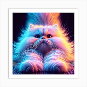 Creative Feline Cat Artwork 64 Art Print