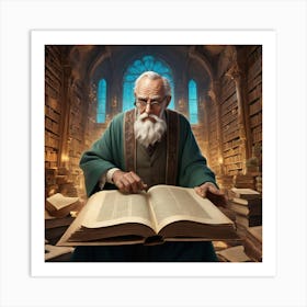 The Librarian 20 Art Print