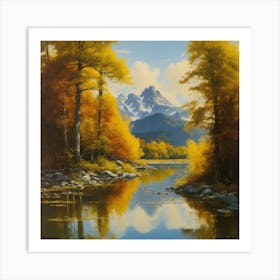 Autumn In The Mountains 1 Art Print