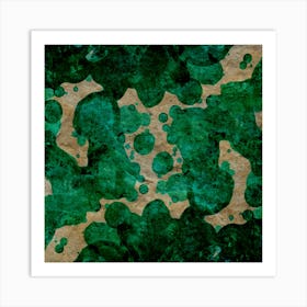 Abstraction Green Spots Art Print