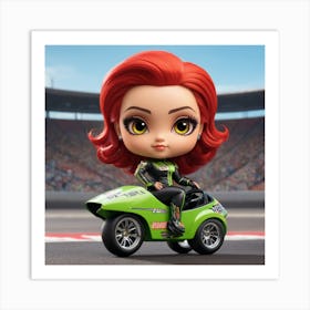 Nascar Doll Art Print