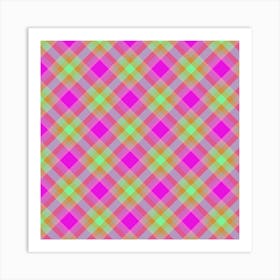 Plaid Pattern 37 Art Print