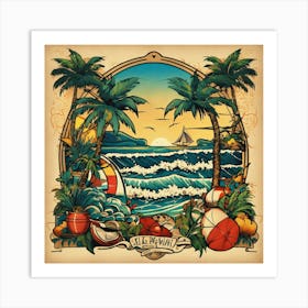 Tropical Island Art Print